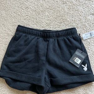Black Playboy Sweatshorts